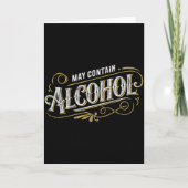 Carte May Contain Alcohol Clic Party Humor (Devant)