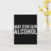 Carte May Contain Alcohol Drinking Beer Tasting Funny (Fleur jaune)