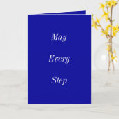 Carte May Every Step Bring You Peace (Fleur jaune)