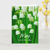 Carte May Lily of the Valley Birth Moth Flower Anniversa (Fleur jaune)