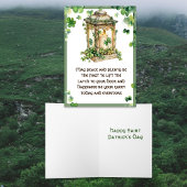 Carte May Peace n Plenty Irish Blessing Shamrock Lantern