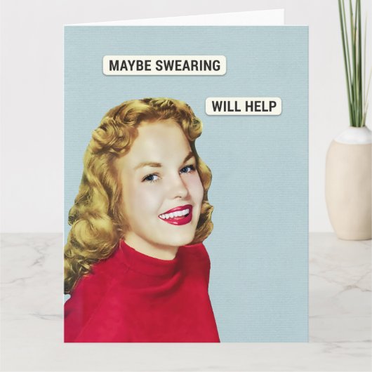 Carte Maybe Swearing Will Help (Devant)