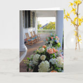 Carte Mayflower Society Porte avant de la maison (Fleur jaune)