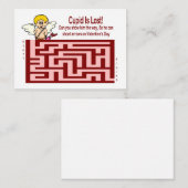 Carte Maze Cupid de la Saint-Valentin (Devant / Derrière)