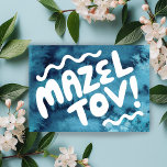 Carte MAZEL TOV BAR BAT MITZVAH Aquarelle personnalisabl<br><div class="desc">Texte dessiné à la main par moi pour vous. Ajoutez votre propre texte à l'intérieur de la carte ou changez les couleurs de fond. Pour plus de modèles et de couleurs, consultez ma boutique ! Ou laissez-moi savoir si vous souhaitez quelque chose de personnalisé. J'ai également du papier d'emballage assorti...</div>