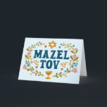 Carte MAZEL TOV BAR BAT MITZVAH Juif Personnalisable<br><div class="desc">Je vous ai dessiné un texte à la main. Idéal pour un bar, un bat mitzvah, un mariage juif ou autre événement. Ajoutez votre propre texte à l'intérieur de la carte ou modifiez les couleurs arrière - plans. Pour plus de designs et de couleurs, consultez ma boutique ! Ou dites-moi...</div>