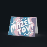 Carte MAZEL TOV BAR BAT MITZVAH Personnalisable Moderne<br><div class="desc">Je vous ai dessiné un texte à la main. Ajoutez votre propre texte à l'intérieur de la carte ou modifiez les couleurs arrière - plans. Pour plus de designs et de couleurs, consultez ma boutique ! Ou dites-moi si vous voulez quelque chose de personnalisé. J'ai aussi du papier d'emballage assorti...</div>