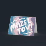 Carte MAZEL TOV BAR BAT MITZVAH Personnalisable Moderne<br><div class="desc">Je vous ai dessiné un texte à la main. Ajoutez votre propre texte à l'intérieur de la carte ou modifiez les couleurs arrière - plans. Pour plus de designs et de couleurs, consultez ma boutique ! Ou dites-moi si vous voulez quelque chose de personnalisé. J'ai aussi du papier d'emballage assorti...</div>