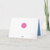 Carte Mazel Tov (Blues) (Dos)