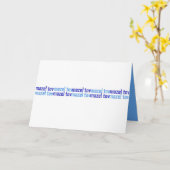 Carte Mazel Tov (Blues) (Fleur jaune)