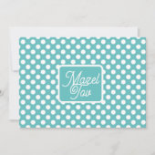 Carte Mazel Tov Félicitations, Blanc Bleu (Devant)