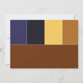 Carte Mazel Tov Félicitations, Marron Bleu (Dos)
