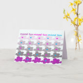 Carte Mazel Tov (fleurs #2) (Fleur jaune)