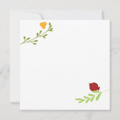 Carte Mazel Tov Javascript Hébreu Flore Wreath Blond (Dos)