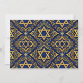 Carte Mazel Tov pour mariage, Étoile de David Bleu (Dos)