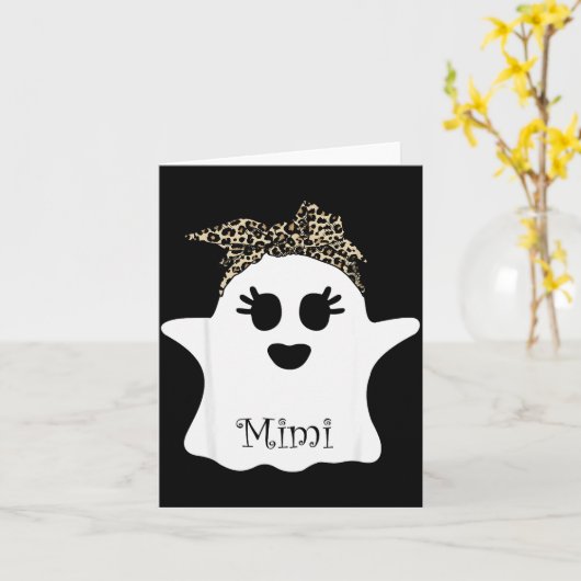 Carte Mb Soky Mimi Ghost Bandana Boo Halloween Family Ma (Fleur jaune)