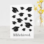 Carte MBA / Master of Business Administration Graduation (Fleur jaune)