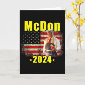 Carte Mcdon 2024 Drôle Donald Trump Frites Cuisine F (Fleur jaune)