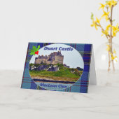 Carte McLean/McLain's Duart Castle Holly Berry Noël (Fleur jaune)