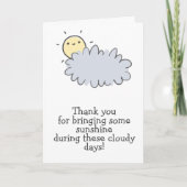 Carte Me faire bronzer - Cancer Caregiver Merci (Devant)