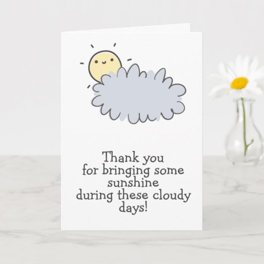 Carte Me faire bronzer - Cancer Caregiver Merci (Petite plante)