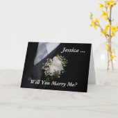 Carte Me marie-tu (Fleur jaune)