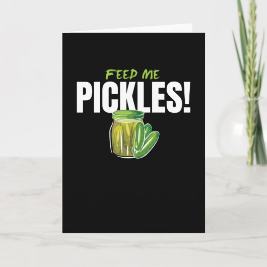 Carte Me nourrir Pickles Cucumbers Gherkin (Devant)
