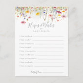 Carte Meadow Fleur sauvage Baby shower Hopes & Win (Devant)