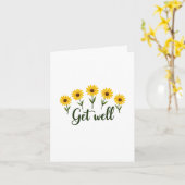 Carte Meadow Flower Get Well (Fleur jaune)