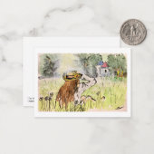 Carte Meadow, Small Art Print Note (Devant/Arrière en situation)