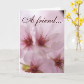Carte Meaningful Sakura Flower Friendship Card (Fleur jaune)