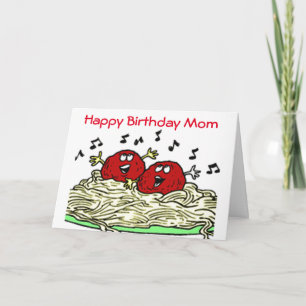 CARTE "MEATBALL DE CHANTEUR" JUSTE POUR ***MOM*** ANNIVE