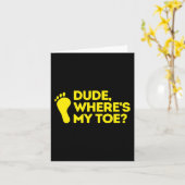 Carte Mec où est My Toe Amputee Disabilities Lauréats (Fleur jaune)