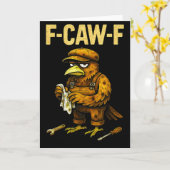 Carte Mécanicien drôle F Caw F Corbeau Fcawf Mécanique R (Fleur jaune)