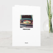 Carte Mécanicienne Noire Miracle Anniversaire (Dos)