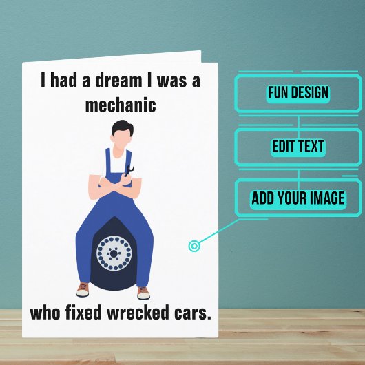 Carte Mécanique Amusant anniversaire