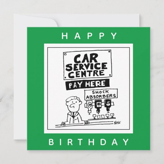 Carte Mécanique du centre de service automobile et amort (Devant)