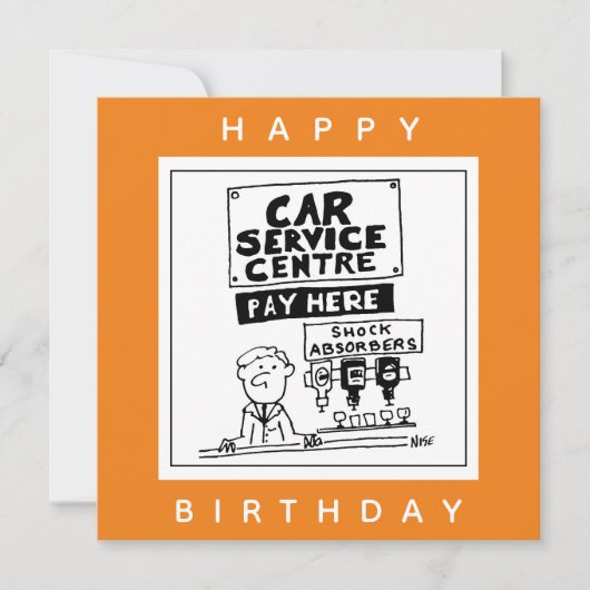 Carte Mécanique du centre de service automobile et amort (Devant)