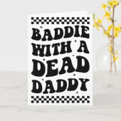 Carte Méchant Avec Un Papa Mort (Fleur jaune)