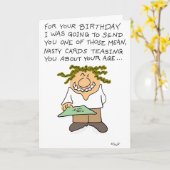 Carte Méchante (Fleur jaune)