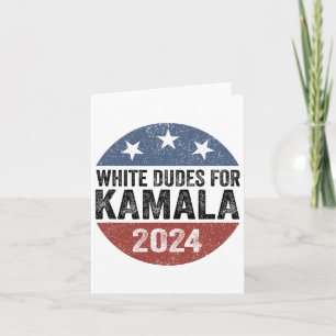 Carte Mecs pour Kamala Harris 2024 Bouton Rétro Élection