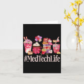 Carte Med Tech Women Coffee Lovers Funny Valentine's Day (Fleur jaune)