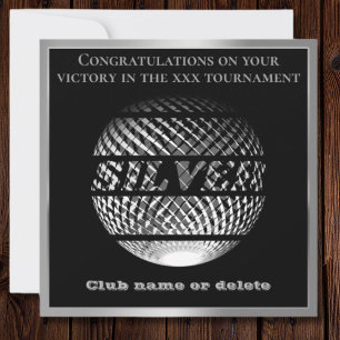 Carte Médaille d'argent 2e place de la médaille du sport