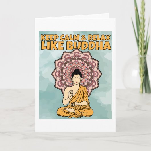 Carte Médaille De Bouddha Mandala Avec Dit (Devant)