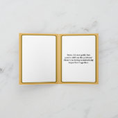 Carte Médaille de bronze du 8e anniversaire du Mariage (Intérieur)