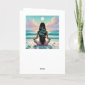 Carte Médaille de l'harmonie sur plage vierge (Dos)