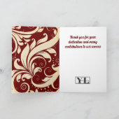 Carte Médaille d'or de Faux, anniversaire universel de l (Intérieur)