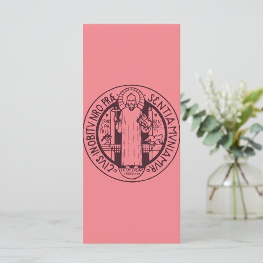 Carte Médaille Saint Benoît (Debout devant)