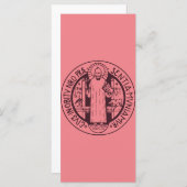 Carte Médaille Saint Benoît (Devant / Derrière)