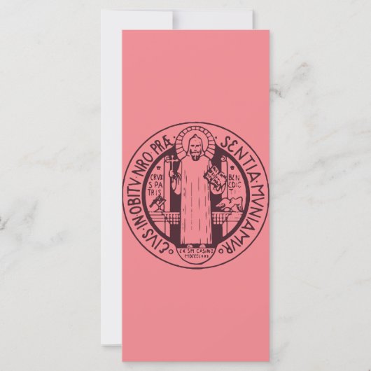 Carte Médaille Saint Benoît (Devant)